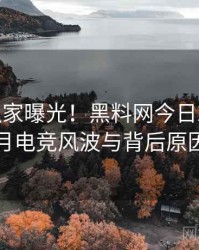 0128. 独家曝光！黑料网今日2020年1月电竞风波与背后原因