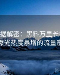 1445. 数据解密：黑料万里长征首页恋情曝光热度暴增的流量密码