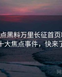 1231. 盘点黑料万里长征首页粉丝后援会十大焦点事件，快来了解