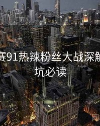 每日大赛91热辣粉丝大战深解析，避坑必读