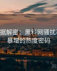 0496. 数据解密：黑料网骚扰事件热度暴增的热度密码