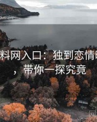 0278. 黑料网入口：独到恋情曝光盘点，带你一探究竟