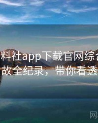 0855. 黑料社app下载官网综合直播事故全纪录，带你看透